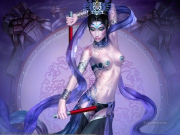  chinese art painting - Yuehui Tang Chinese nude 2